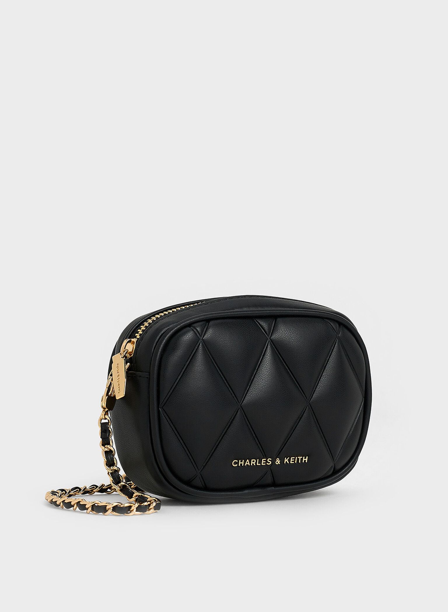 Arwen Quilted Mini Bag, Black, hi-res