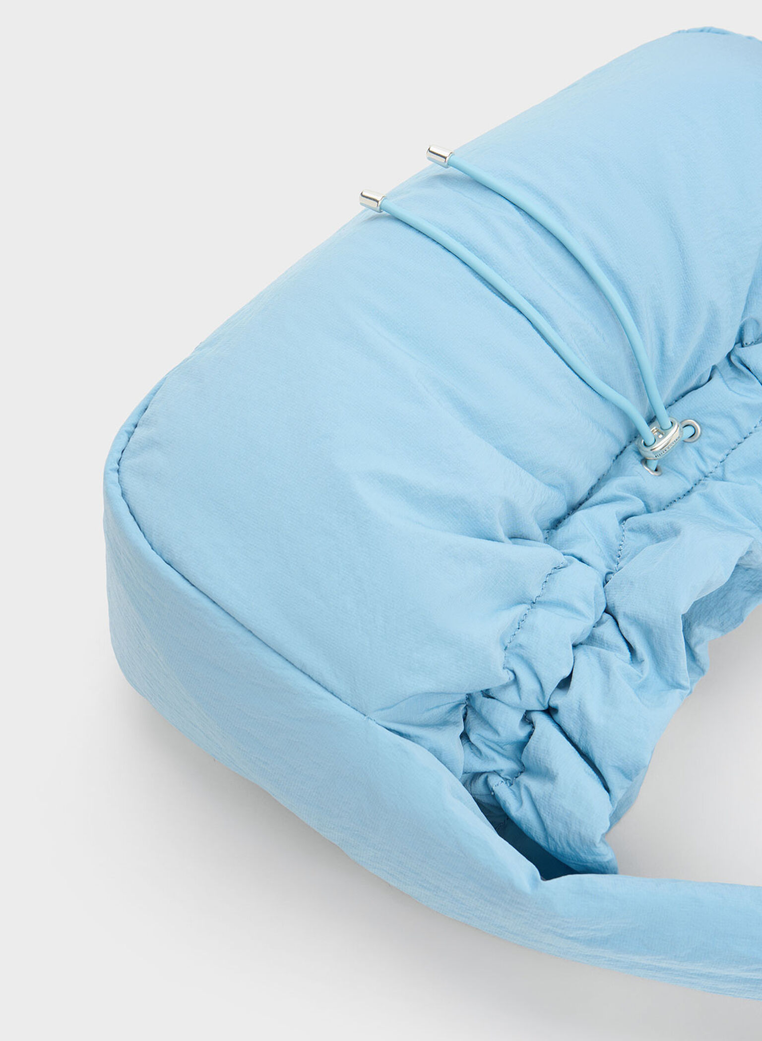 Maisy Ruched Hobo Bag, Light Blue, hi-res