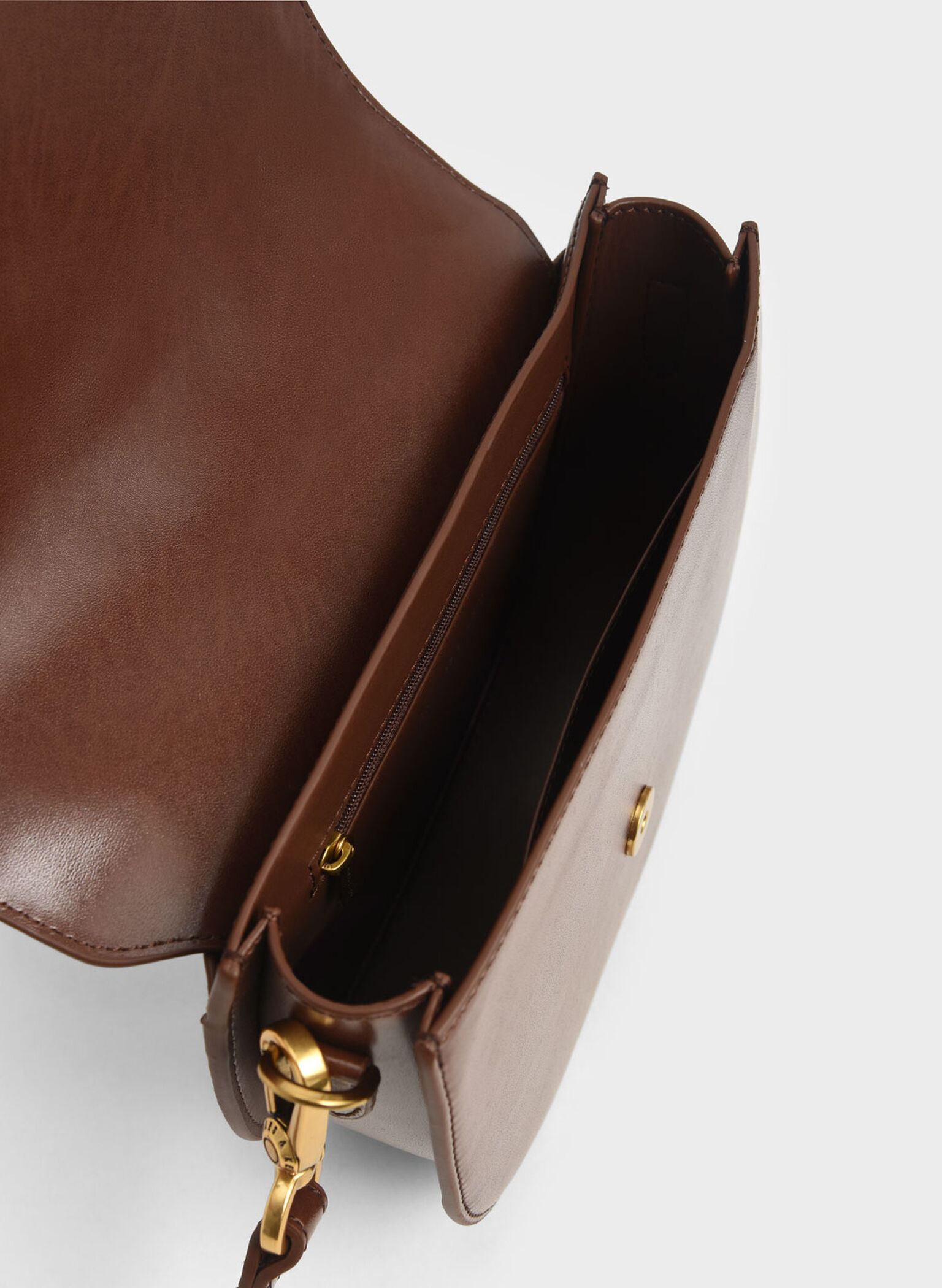 Gabine Saddle Bag, Dark Brown, hi-res