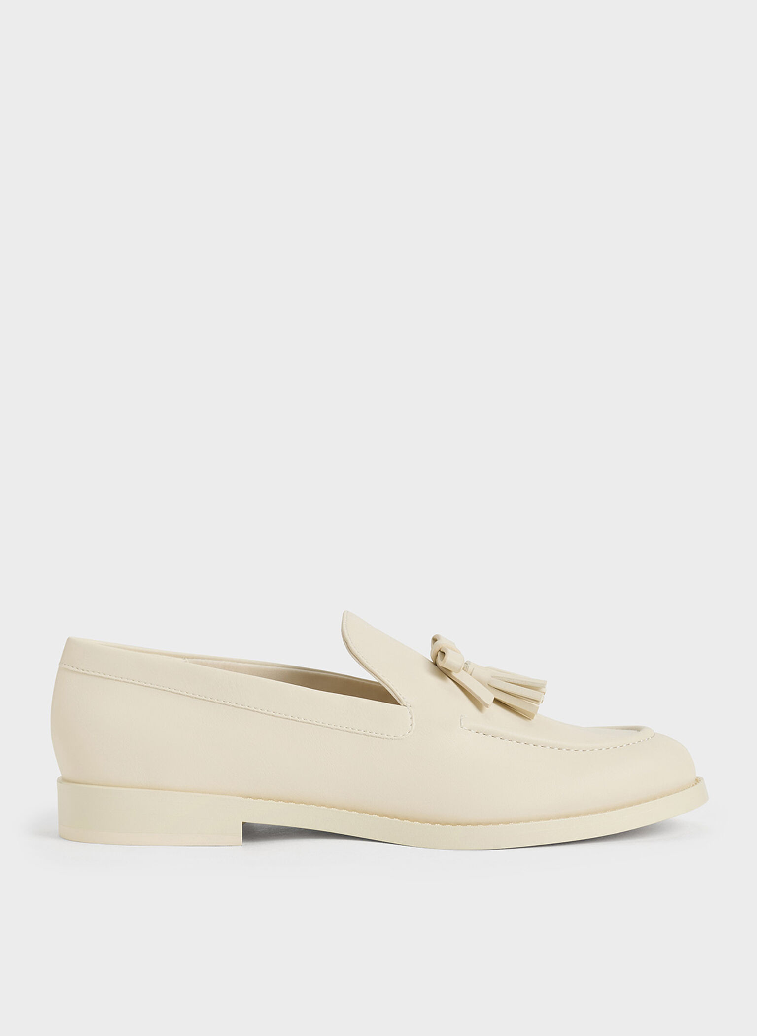 Bow Tassel Loafers, Chalk, hi-res