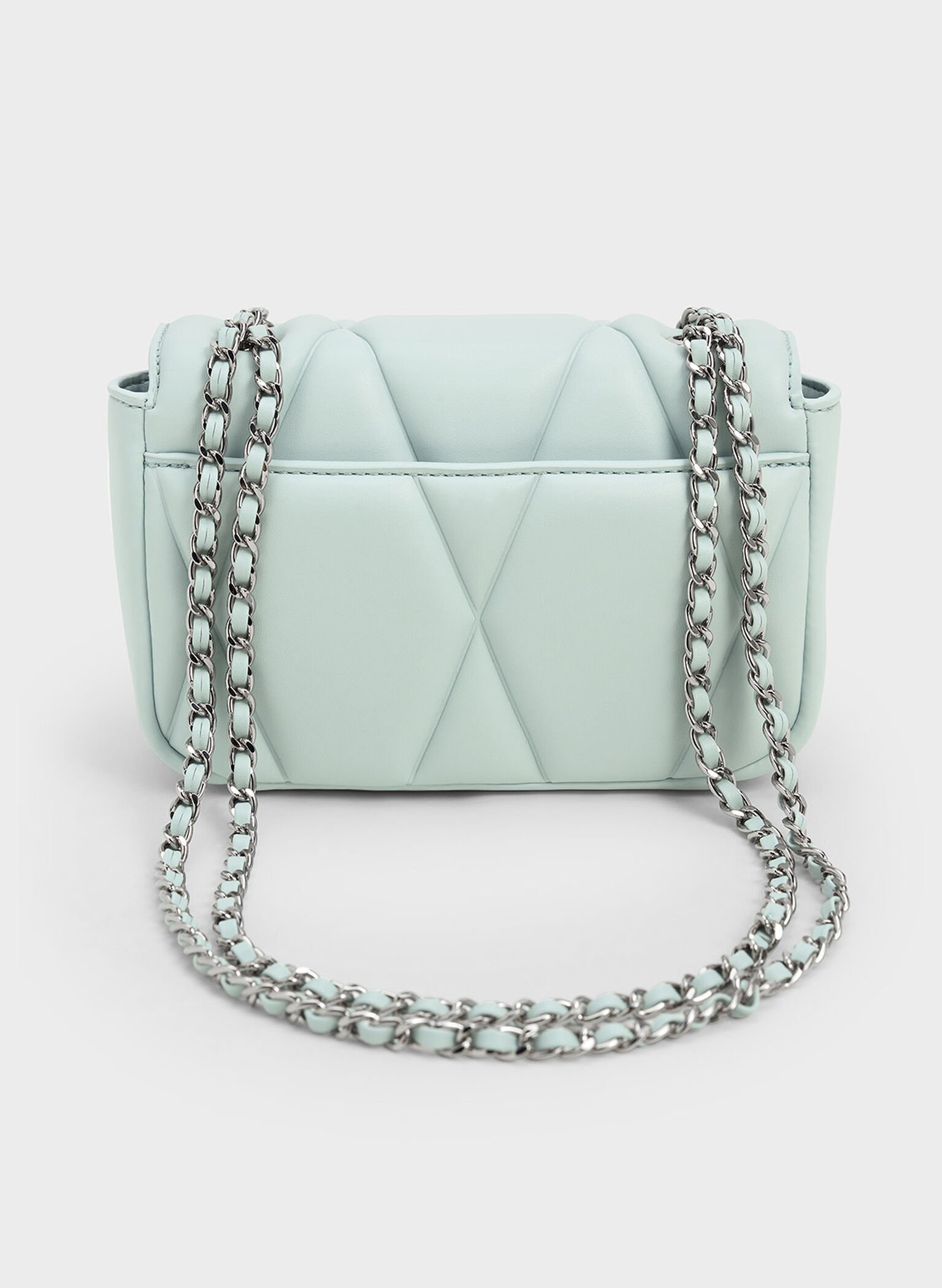 Arwen Quilted Shoulder Bag, Sage Green, hi-res