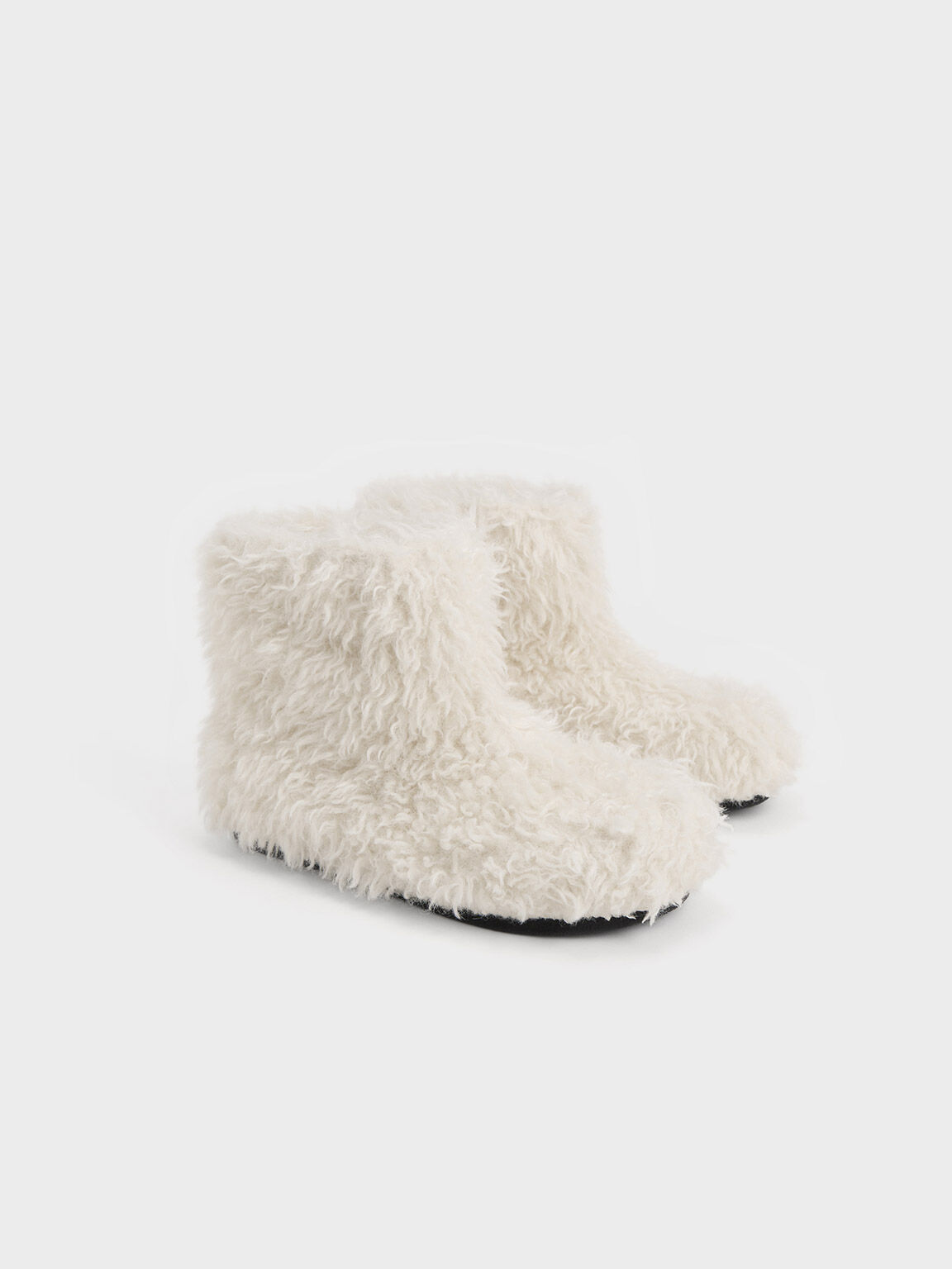 Fluffy hotsell ankle slippers