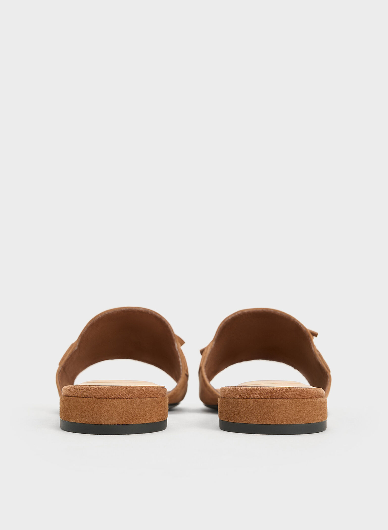 Kori Suede Lace-Up Slide Sandals, Cognac, hi-res