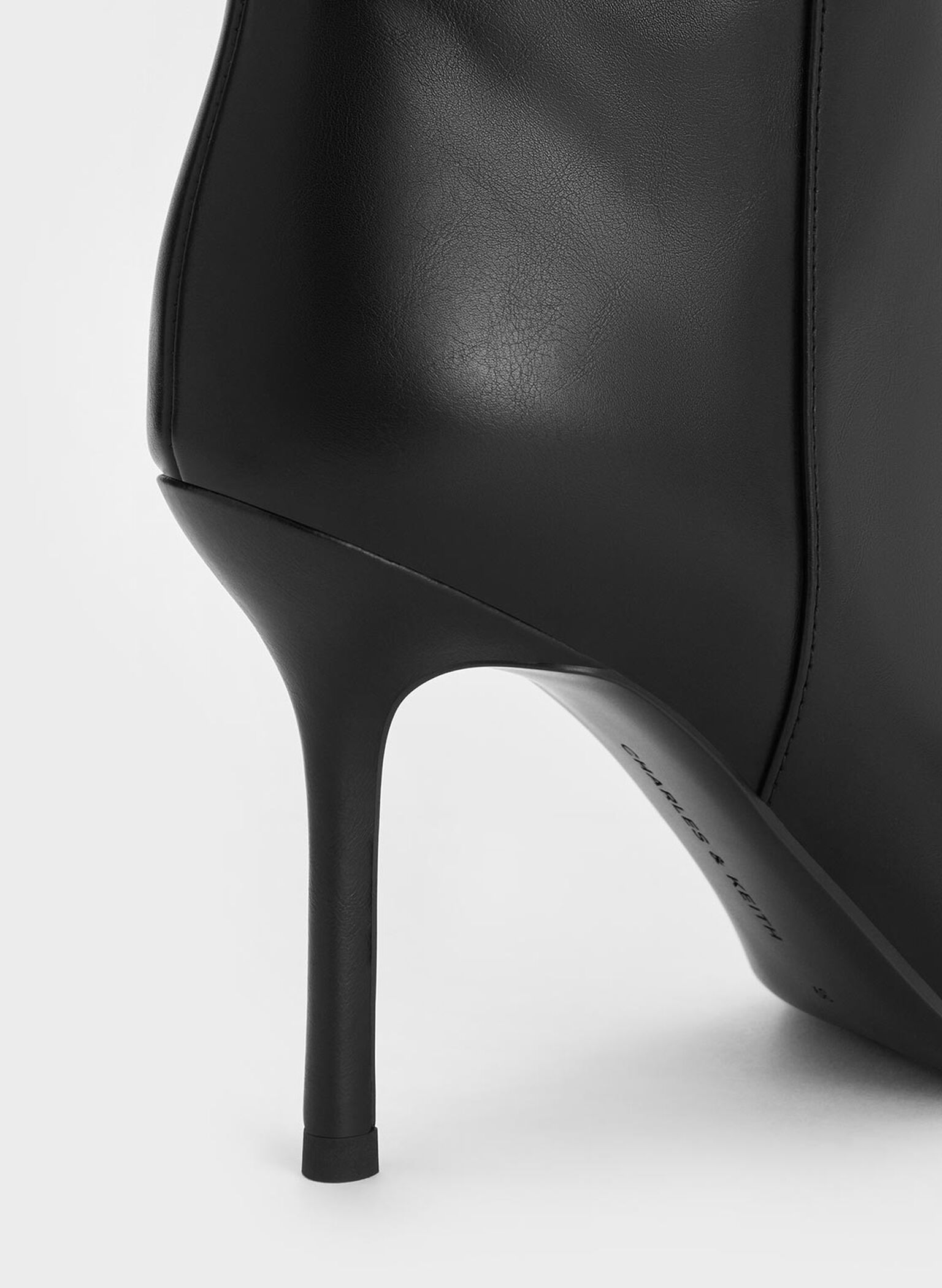 Pointed-Toe Stiletto-Heel Knee-High Boots, Black, hi-res