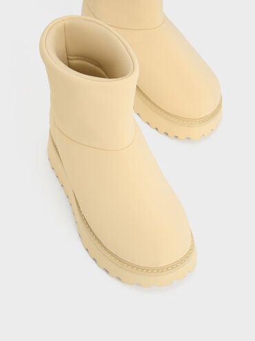 Romilly Puffy Ankle Boots, Beige, hi-res