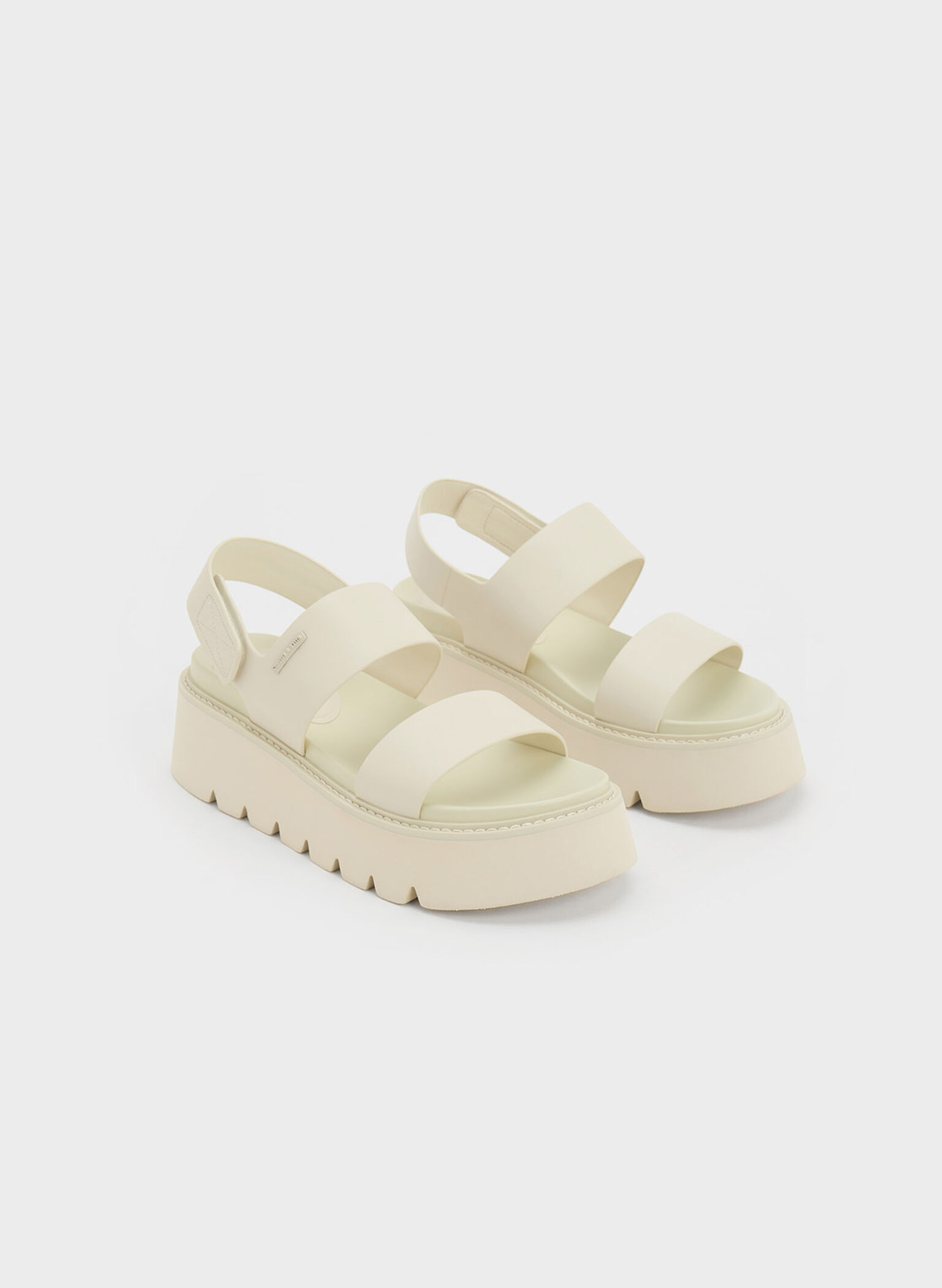 Jadis Chunky Flatform Sandals, Chalk, hi-res