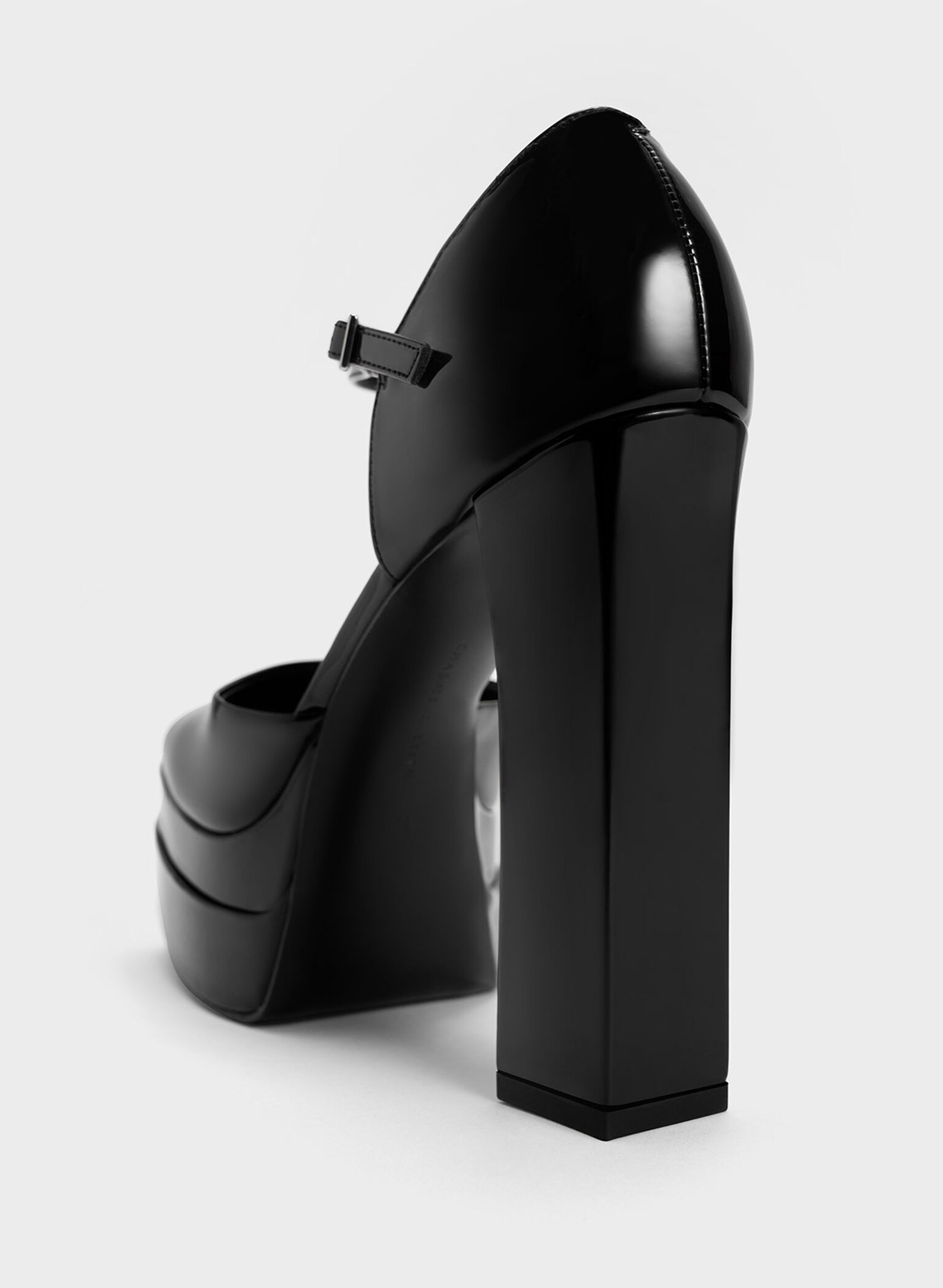 Patent Platform D'Orsay Pumps, Black Patent, hi-res
