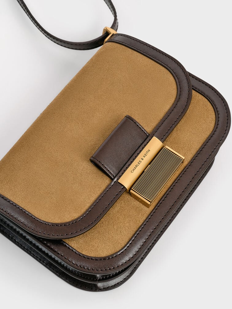 Charlot Recycled Suede Bag, Sahara Sand, hi-res
