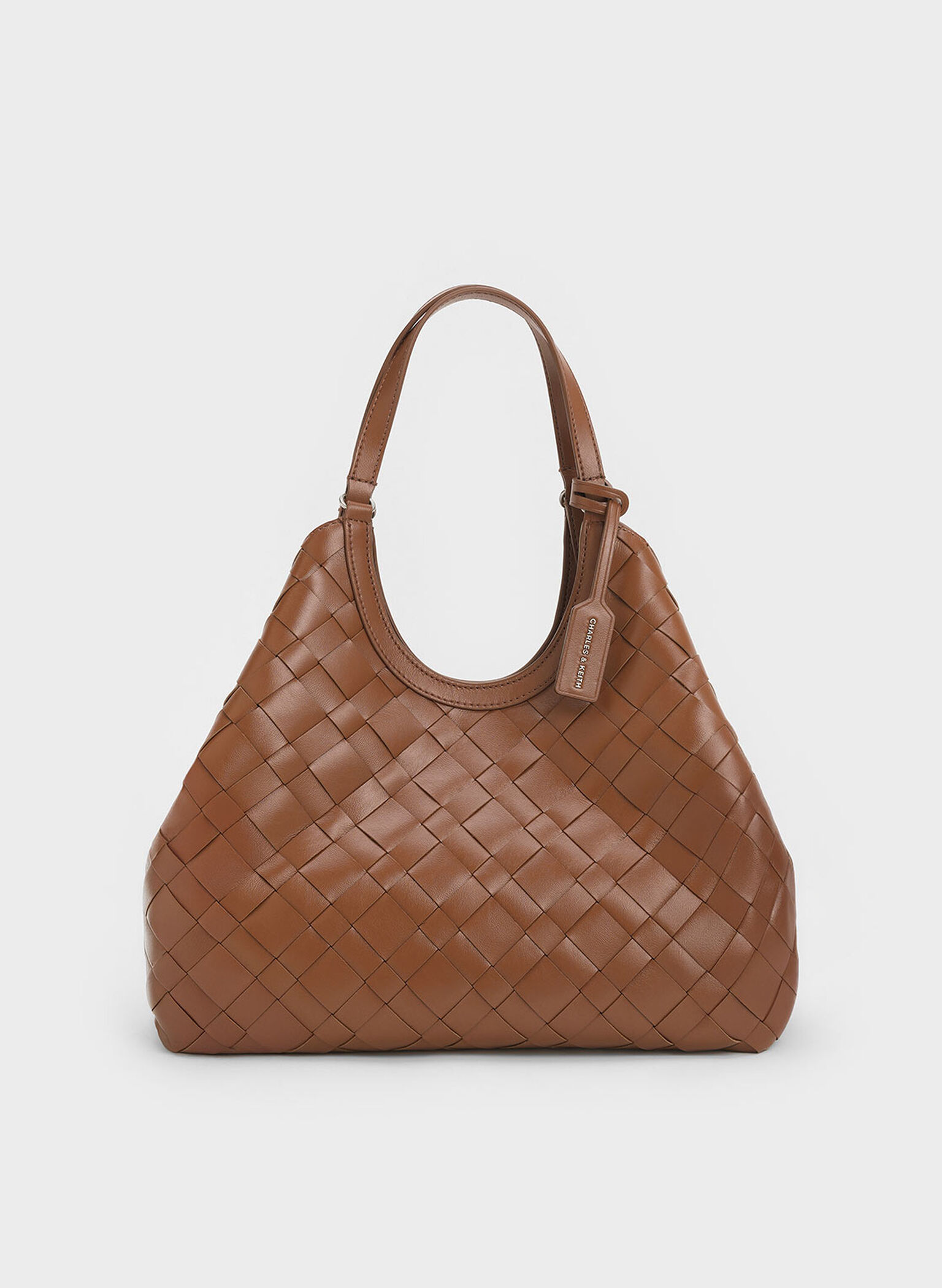 Ivette Woven Tote Bag, Chocolate, hi-res