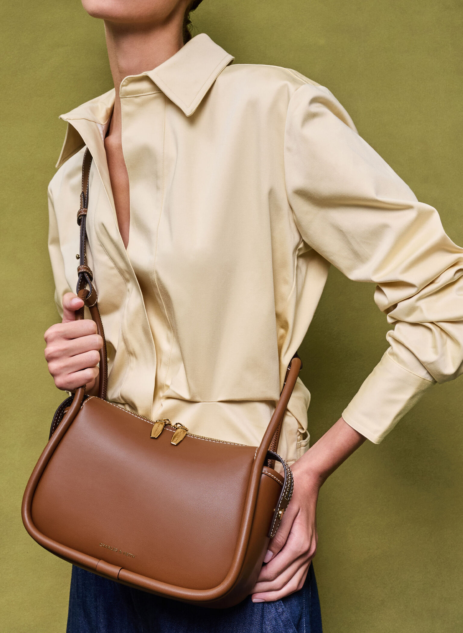 Lyla Shoulder Bag, Chocolate, hi-res
