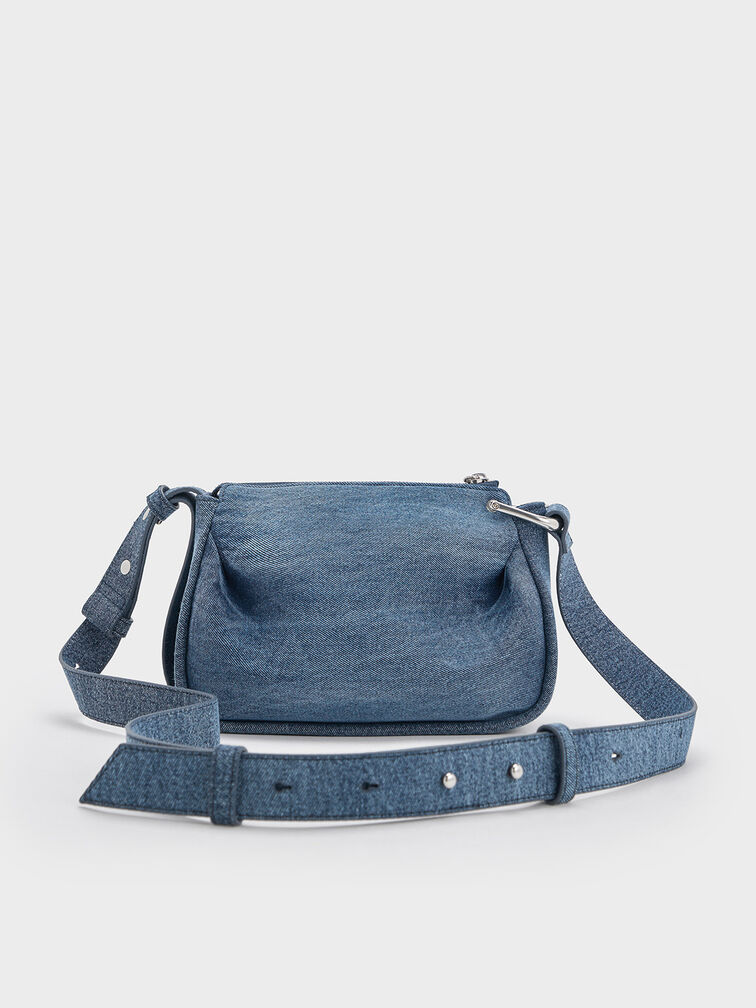 Lumen Denim Crossbody Bag, Denim Blue, hi-res