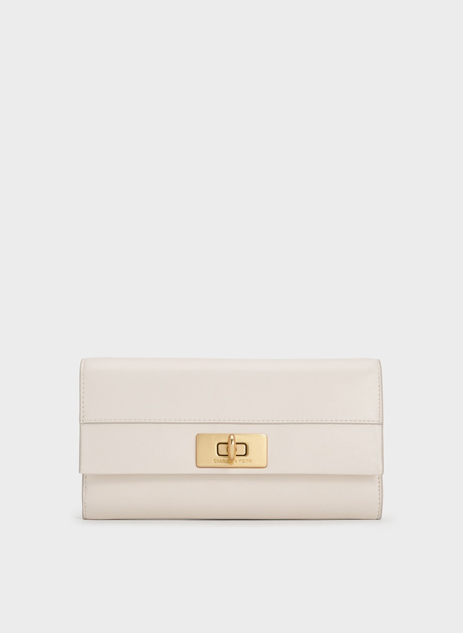 Lennie Chain-Handle Wallet, Cream, hi-res