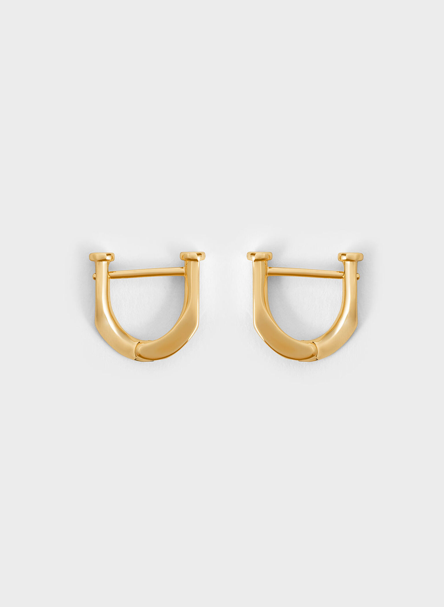 Gabine Huggie Earrings, Gold, hi-res