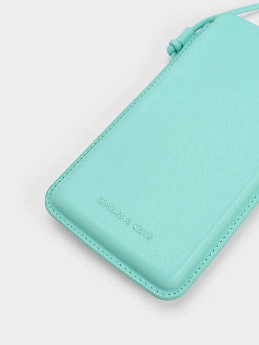 Camelia Phone Pouch, Turquoise, hi-res