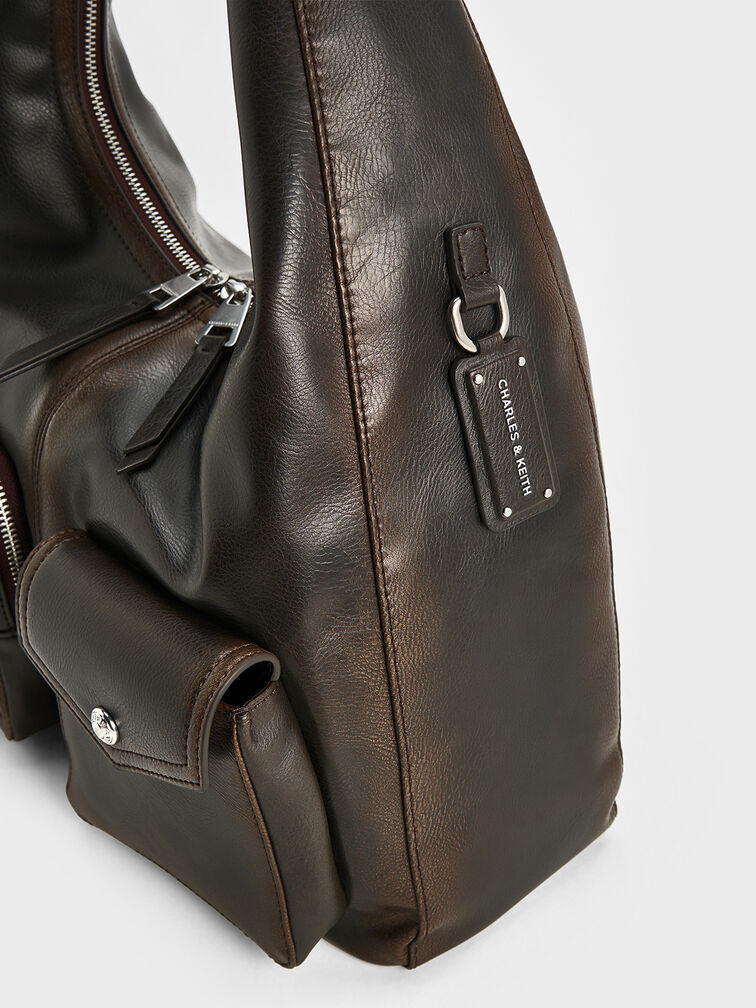 Thora Multi-Pocket Hobo Bag, Multi, hi-res