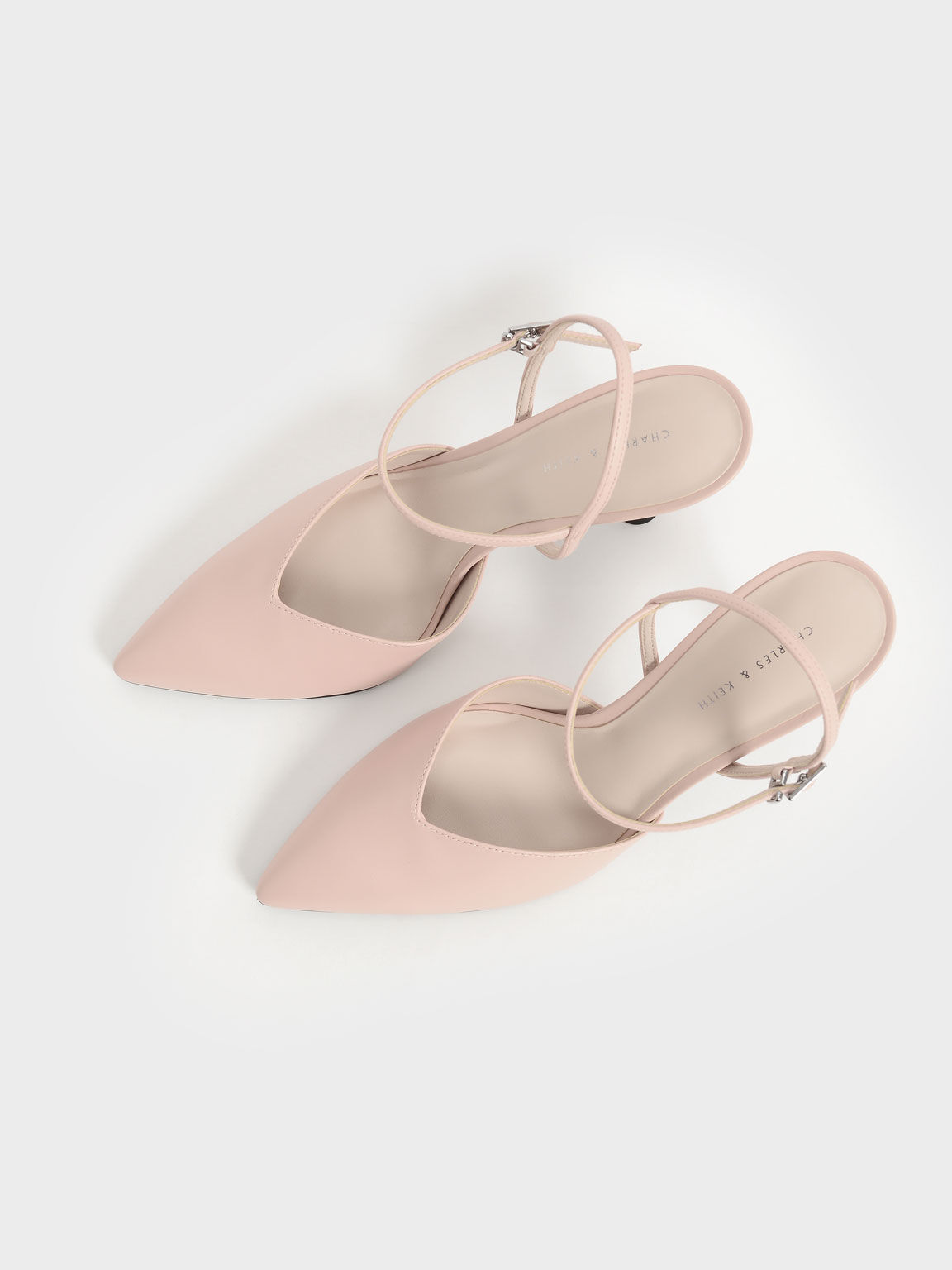 Charles and keith nude heels top