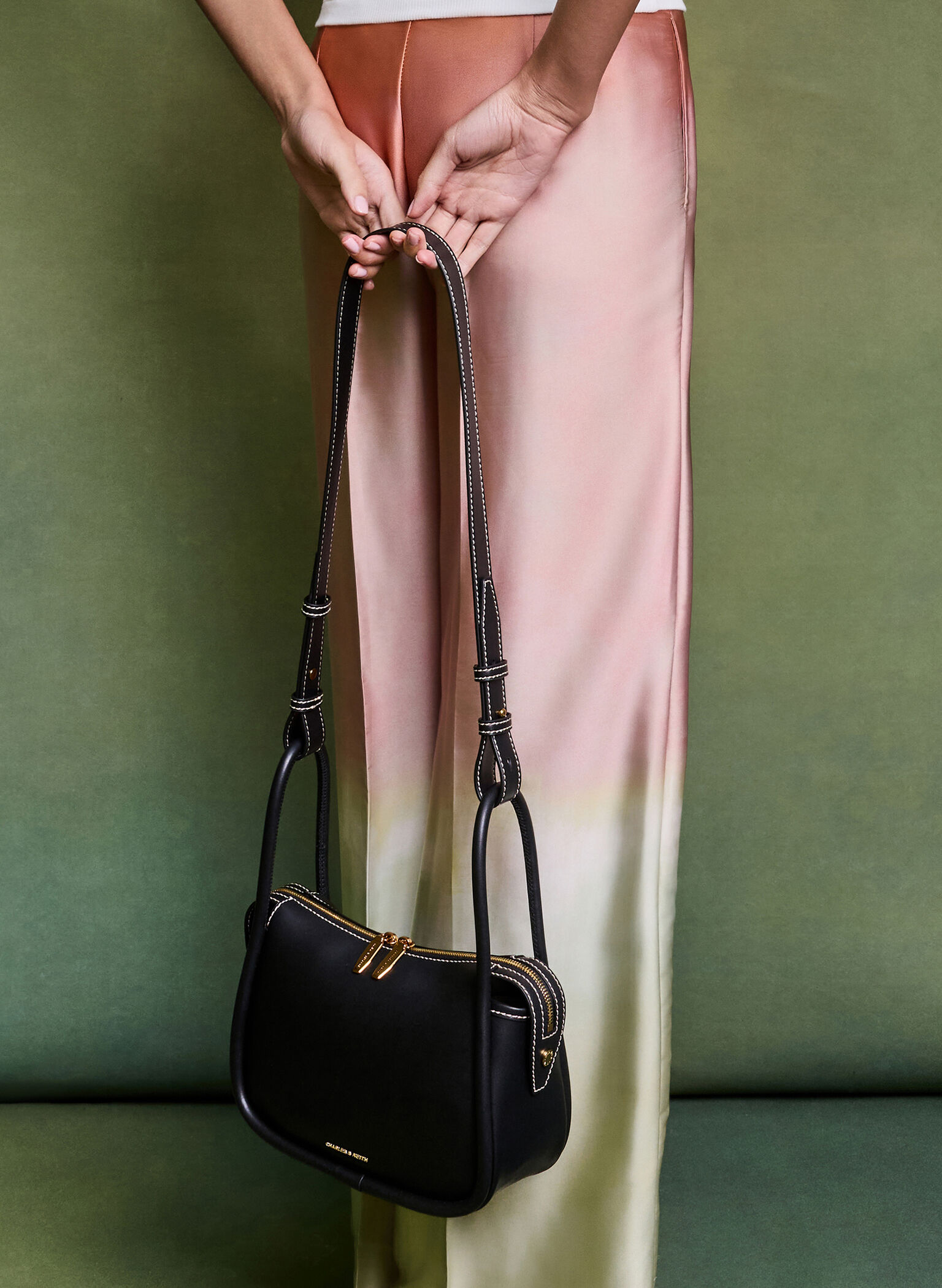 Lyla Shoulder Bag, Black, hi-res