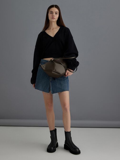 Calla Tote Bag, Dark Moss, hi-res