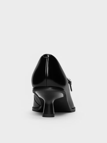 Wendy Bow Kitten-Heel Mary Jane Pumps, Black Box, hi-res