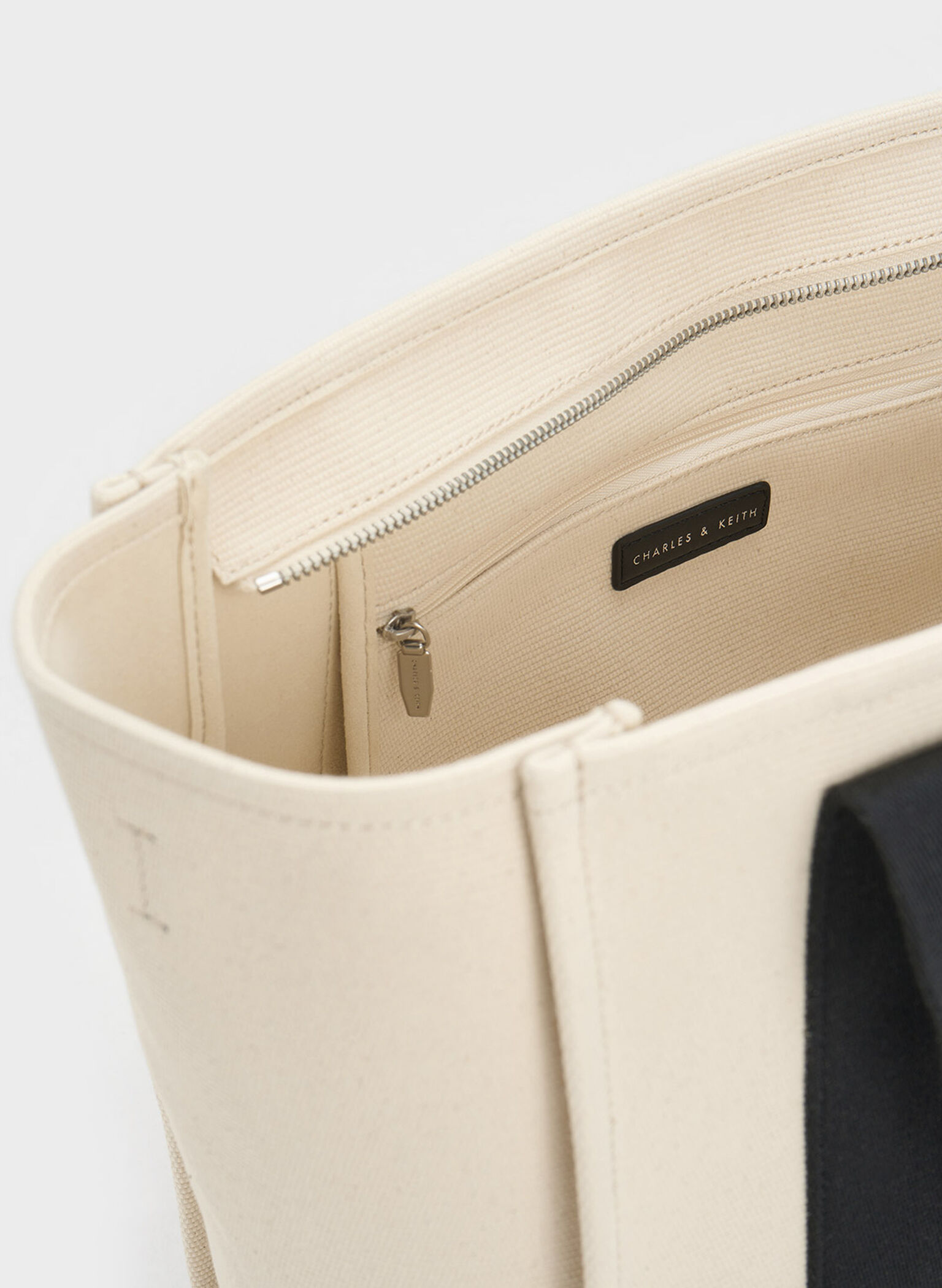 Large Kay Canvas Contrast-Trim Tote Bag, Multi, hi-res