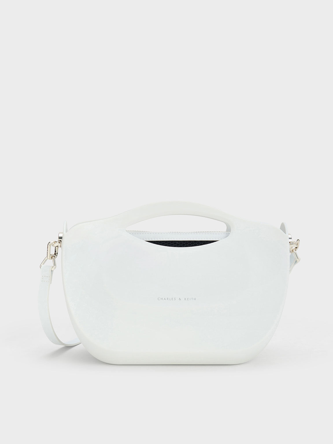 Cocoon Curved Handle Bag White
