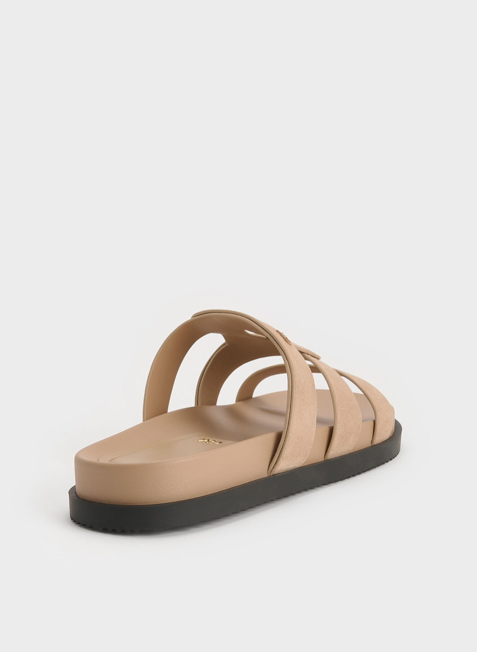 Joan Suede Flatform Sandals, Beige, hi-res