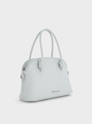 Sammie Knotted-Handle Bowling Bag, Sea Salt Blue, hi-res