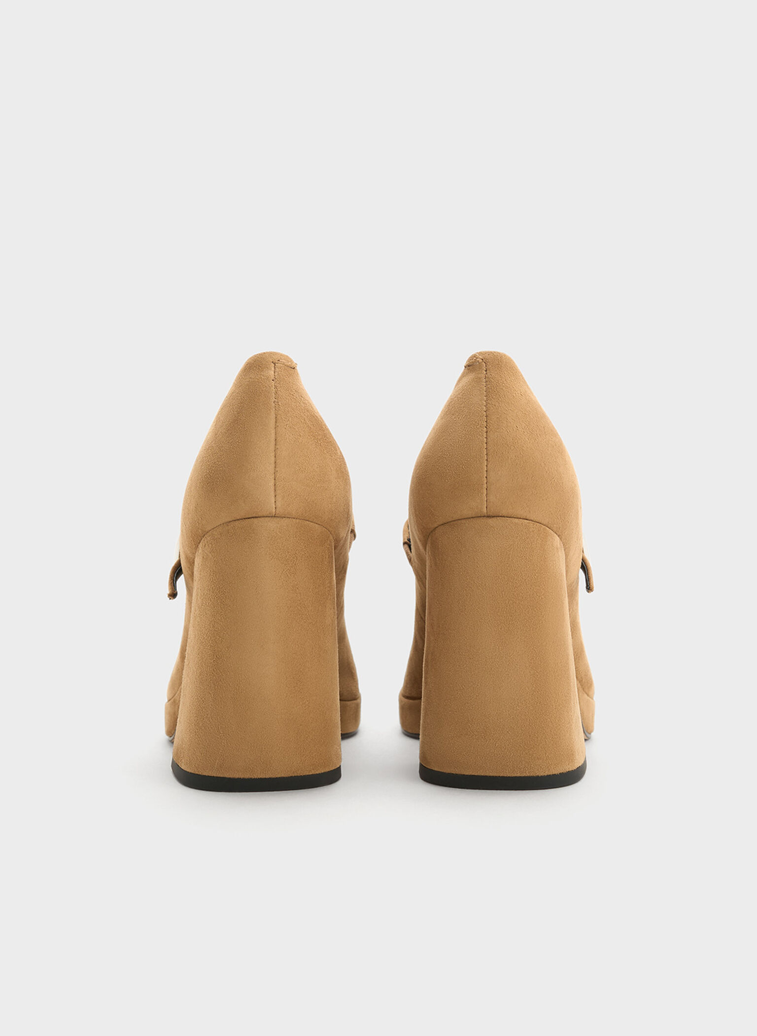 Jyll Suede Platform Mary Janes, Caramel, hi-res