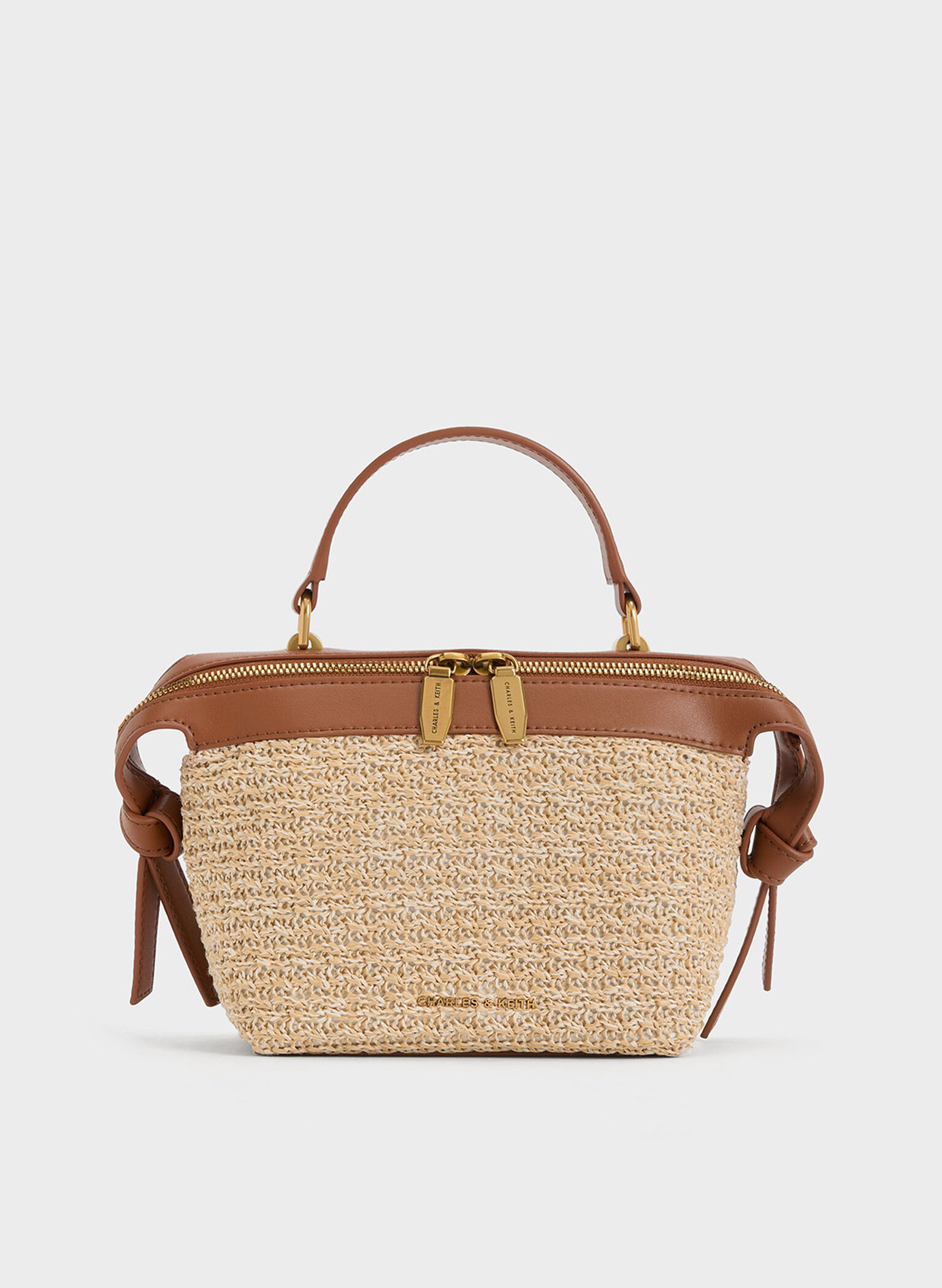 Aurelie Raffia Knotted Top Handle Bag, Multi, hi-res