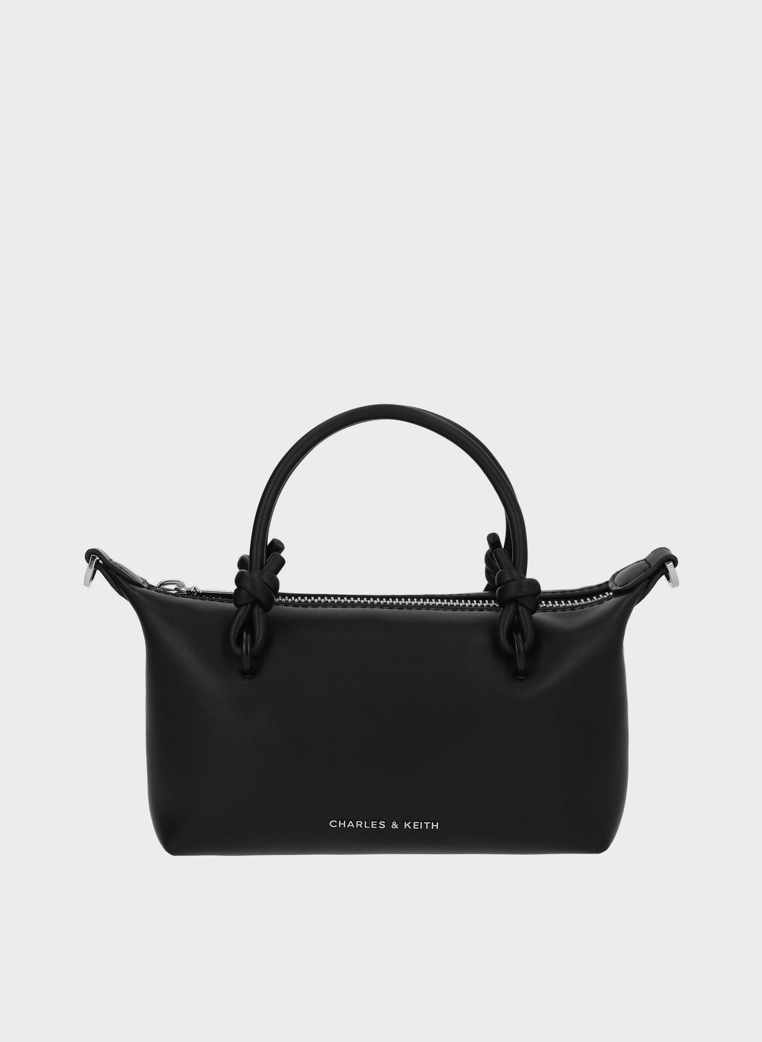 Sammie Knotted-Handle Tote Bag, Black, hi-res