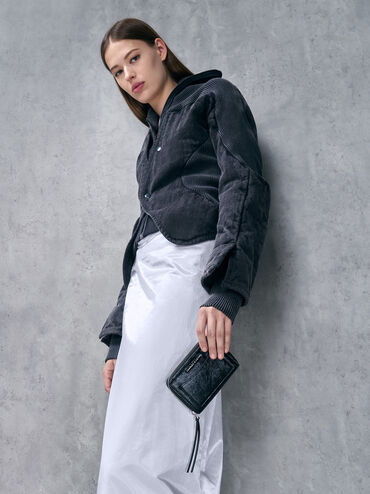 Xylia Zip-Around Wallet, Noir, hi-res