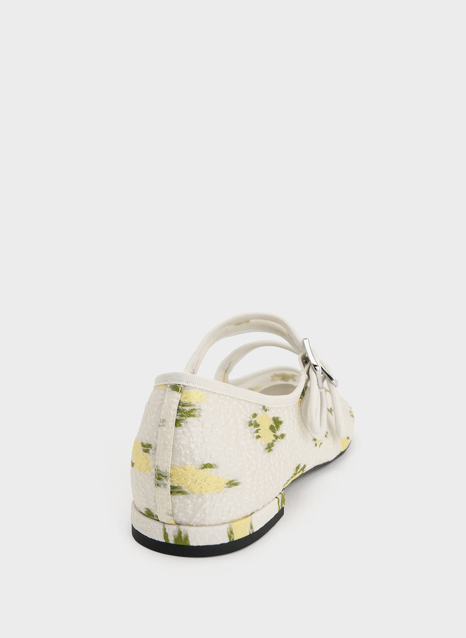 Mesh Floral-Print Double-Strap Mary Jane Flats, Multi, hi-res
