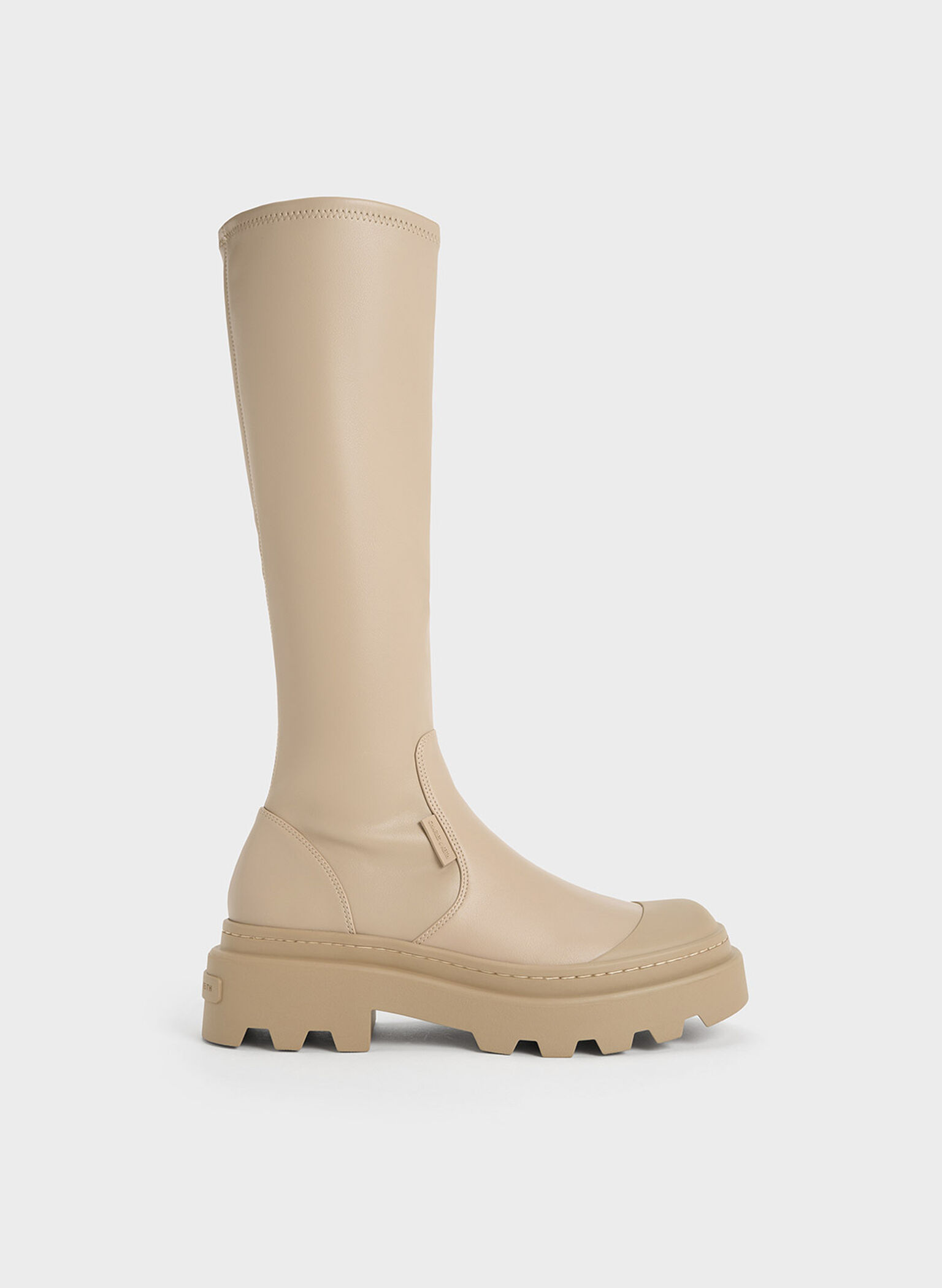 Indra Knee-High Boots, Taupe, hi-res