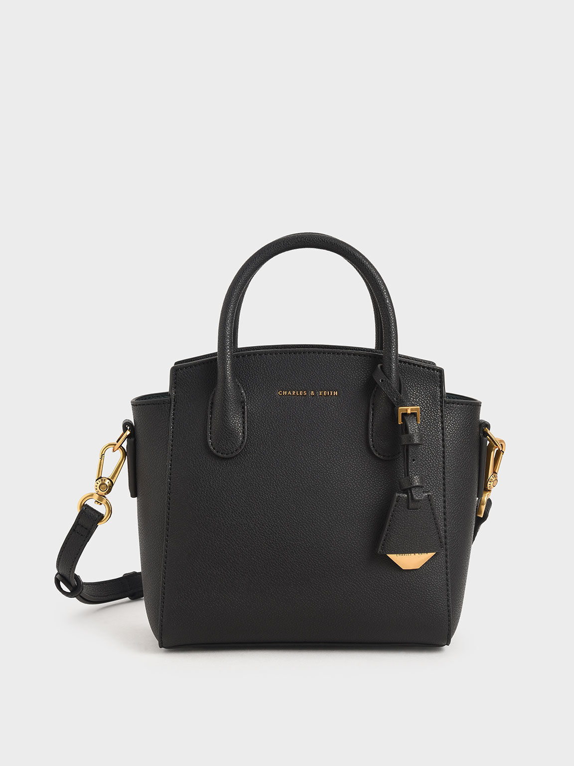 Charles and keith trapeze tote bag clearance