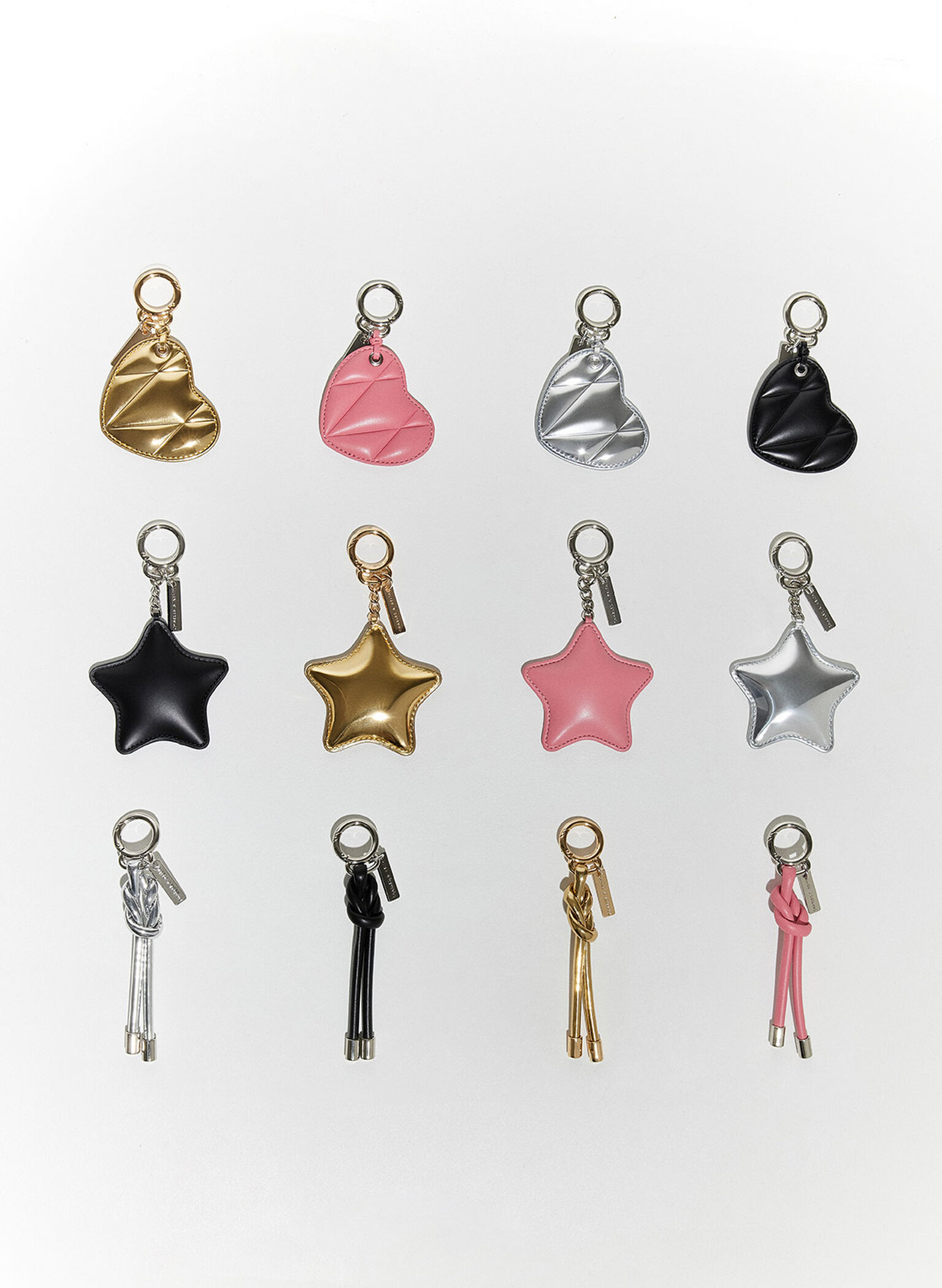 Knotted Rope Charm, Pink, hi-res