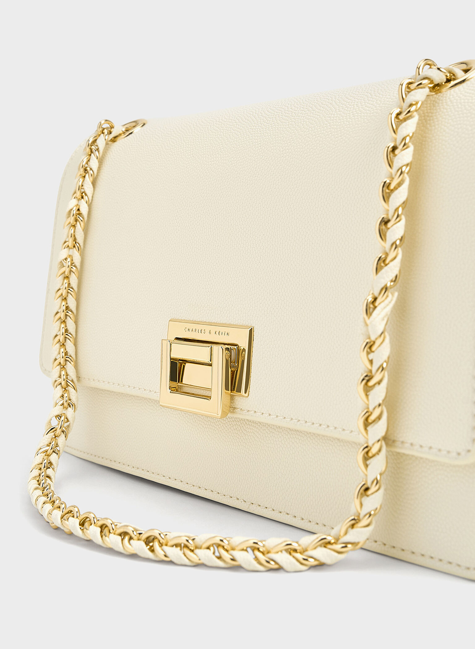 Everline Braided-Strap Shoulder Bag, Cream, hi-res
