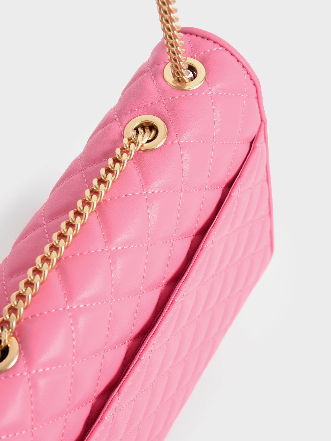 Chanel pink quilted handbag sale