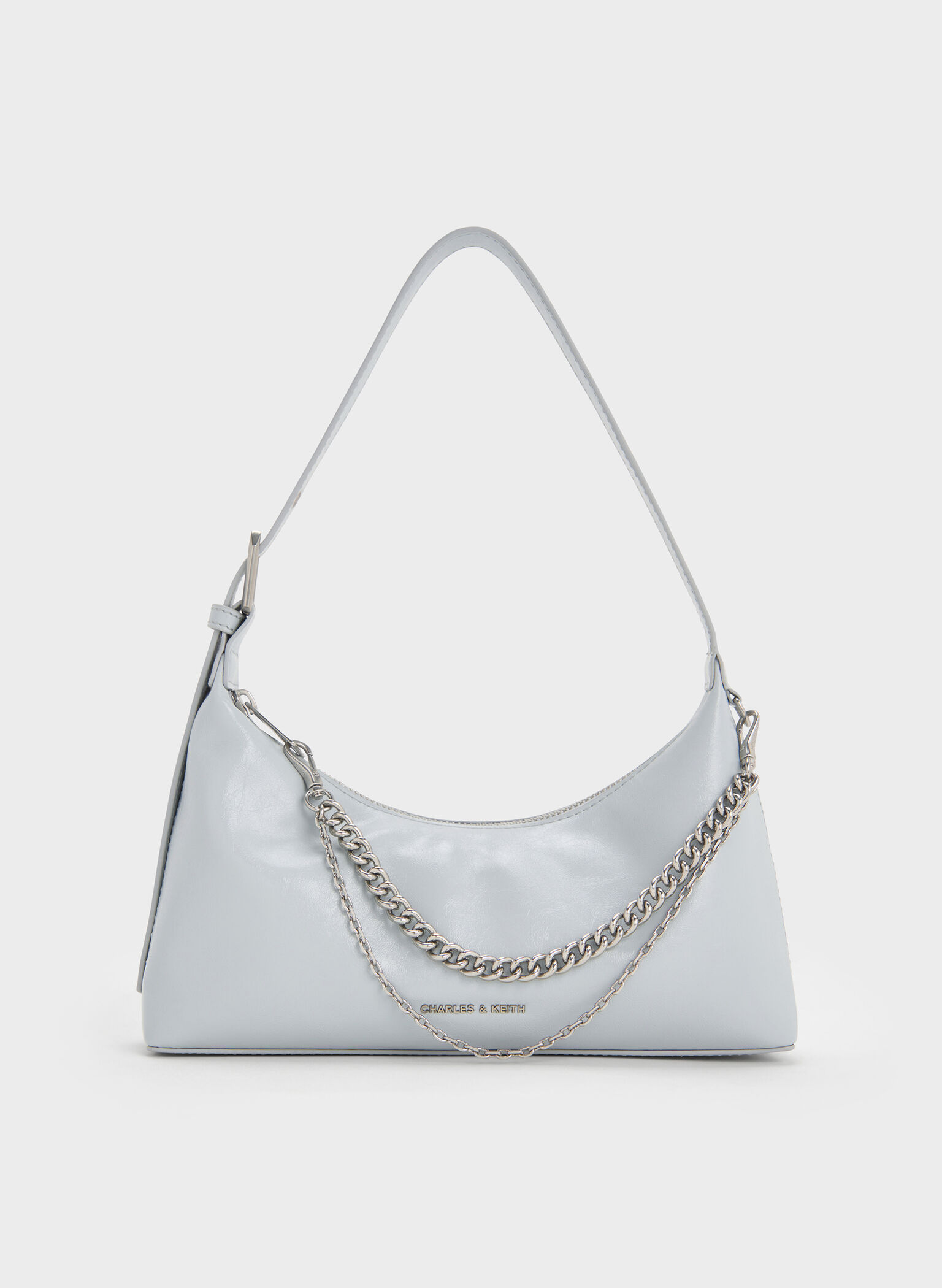 Atwood Chain-Embellished Shoulder Bag, Sea Salt Blue, hi-res