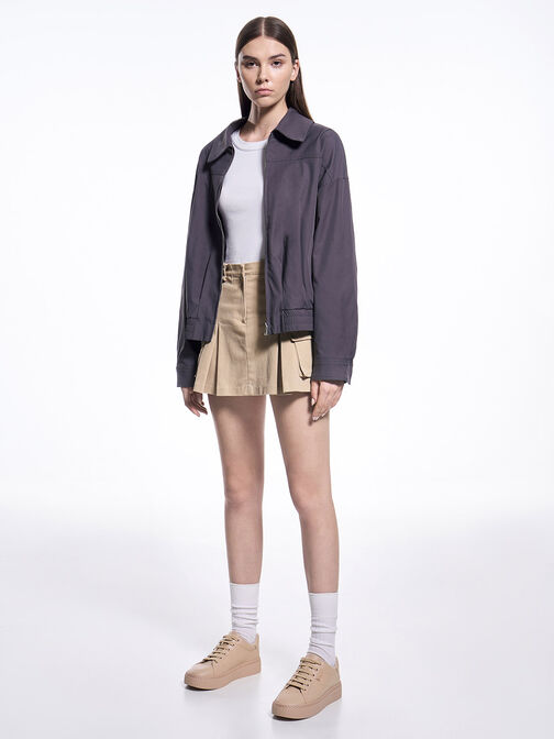 Lace-Up Sneakers, Beige, hi-res