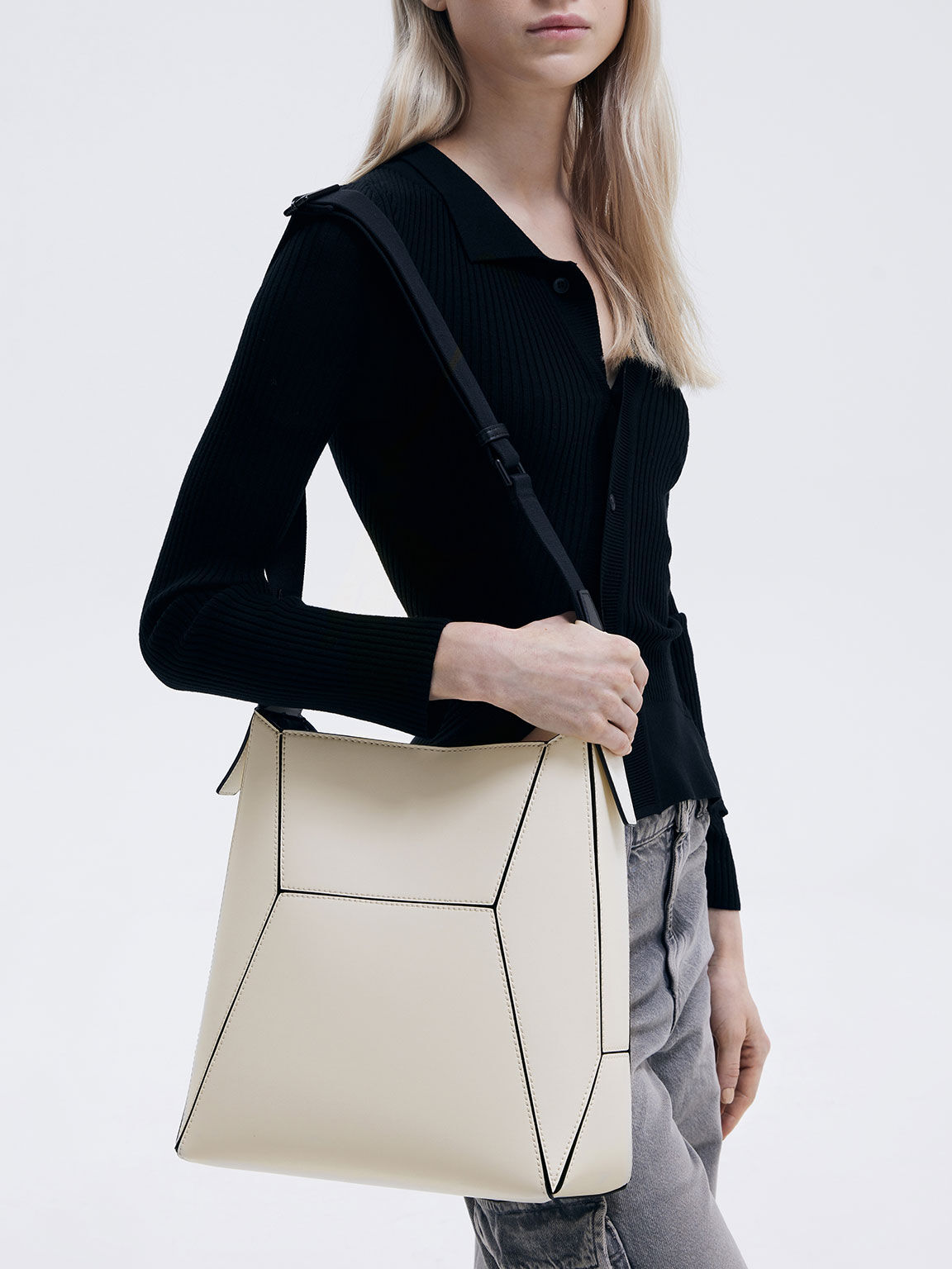 Geometric tote bag sales
