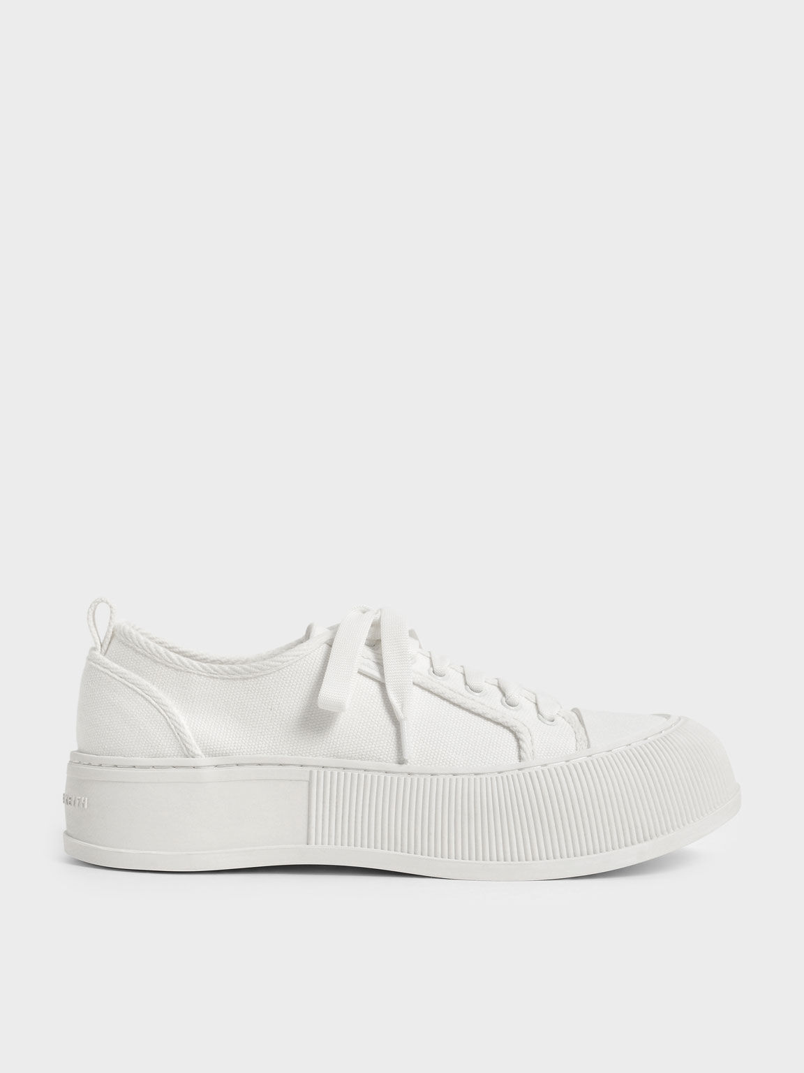 Organic Cotton Low-Top Sneakers, White, hi-res