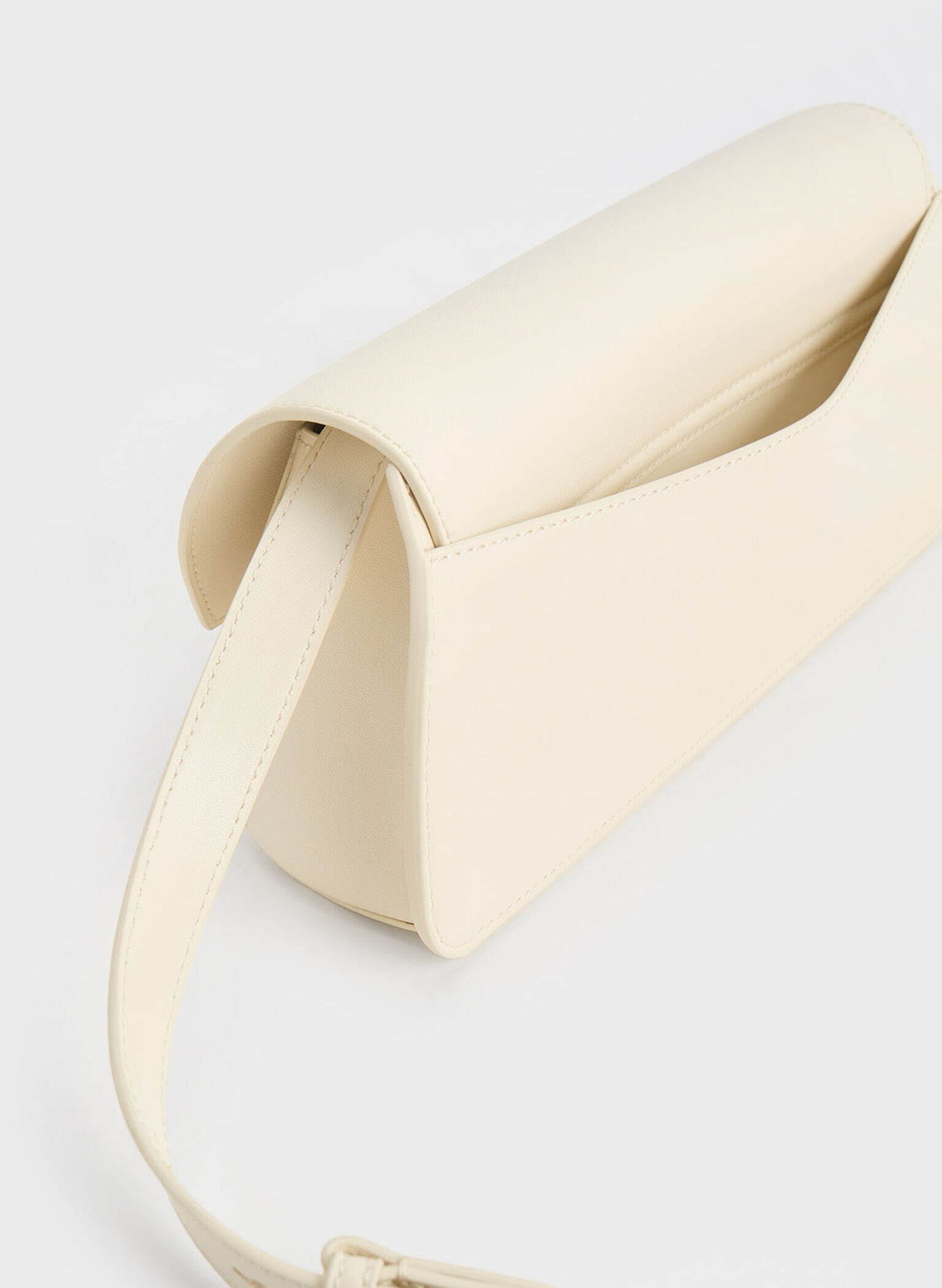 Cassiopeia Front Flap Shoulder Bag, Cream, hi-res
