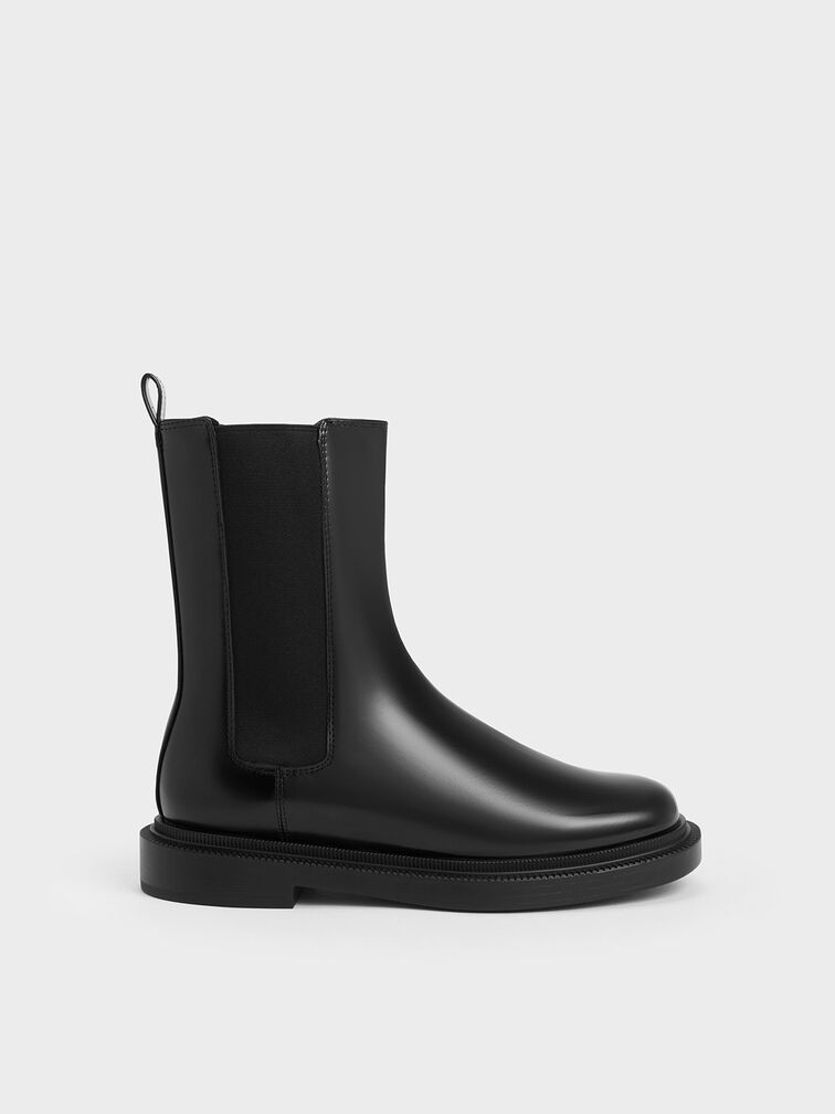Black Classic Chelsea Boots - CHARLES & KEITH UK