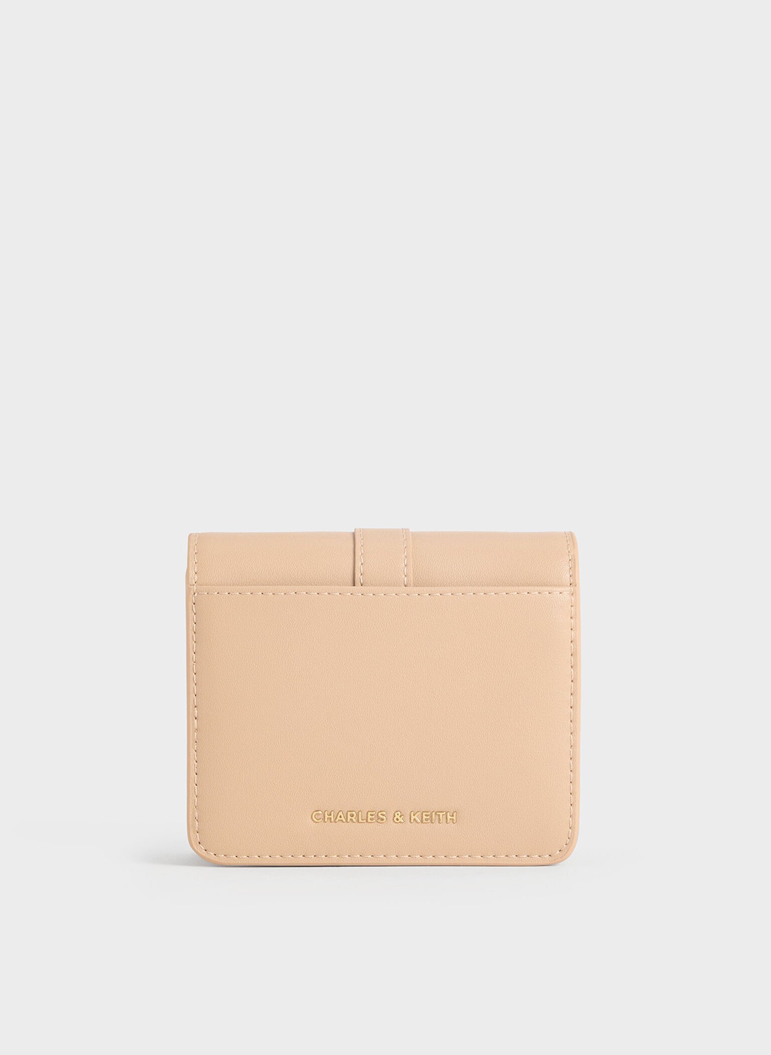 Agatha Chain-Accent Card Holder, Beige, hi-res