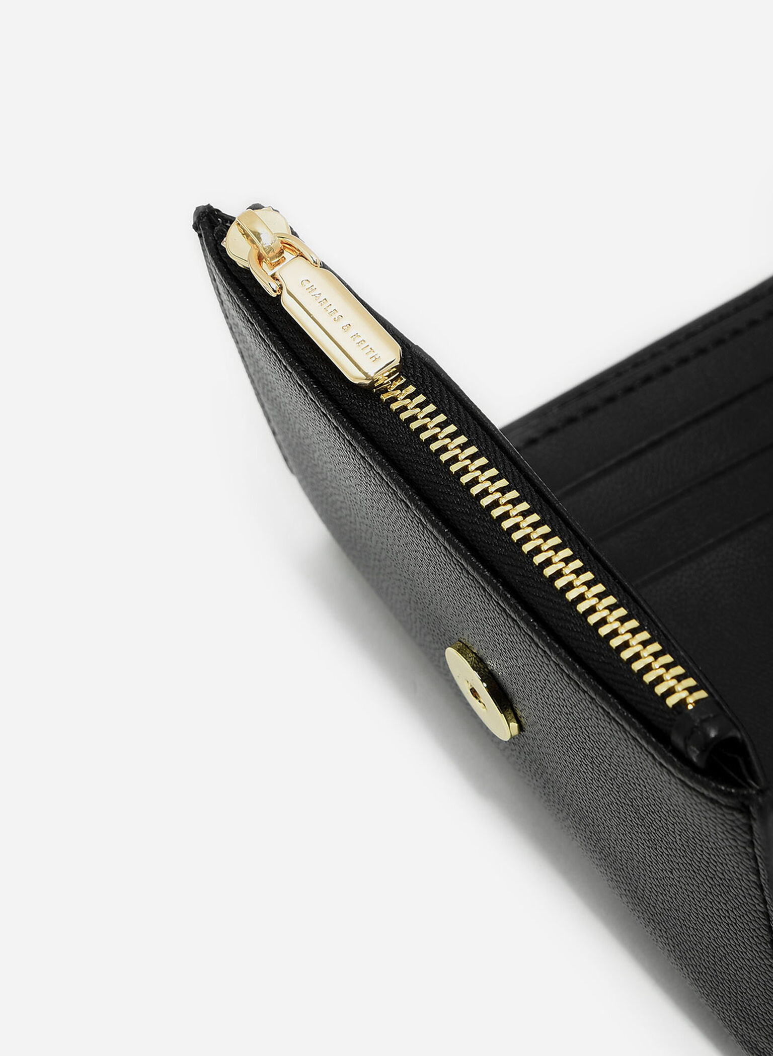 Front Flap Wallet, Black, hi-res