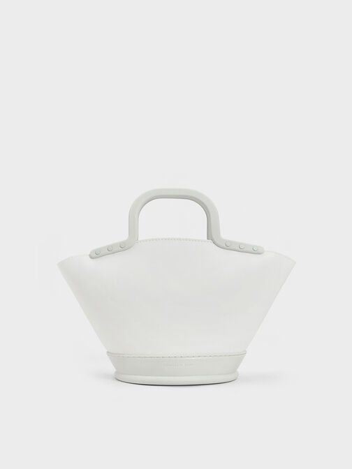 Fan Double Handle Tote Bag, White, hi-res