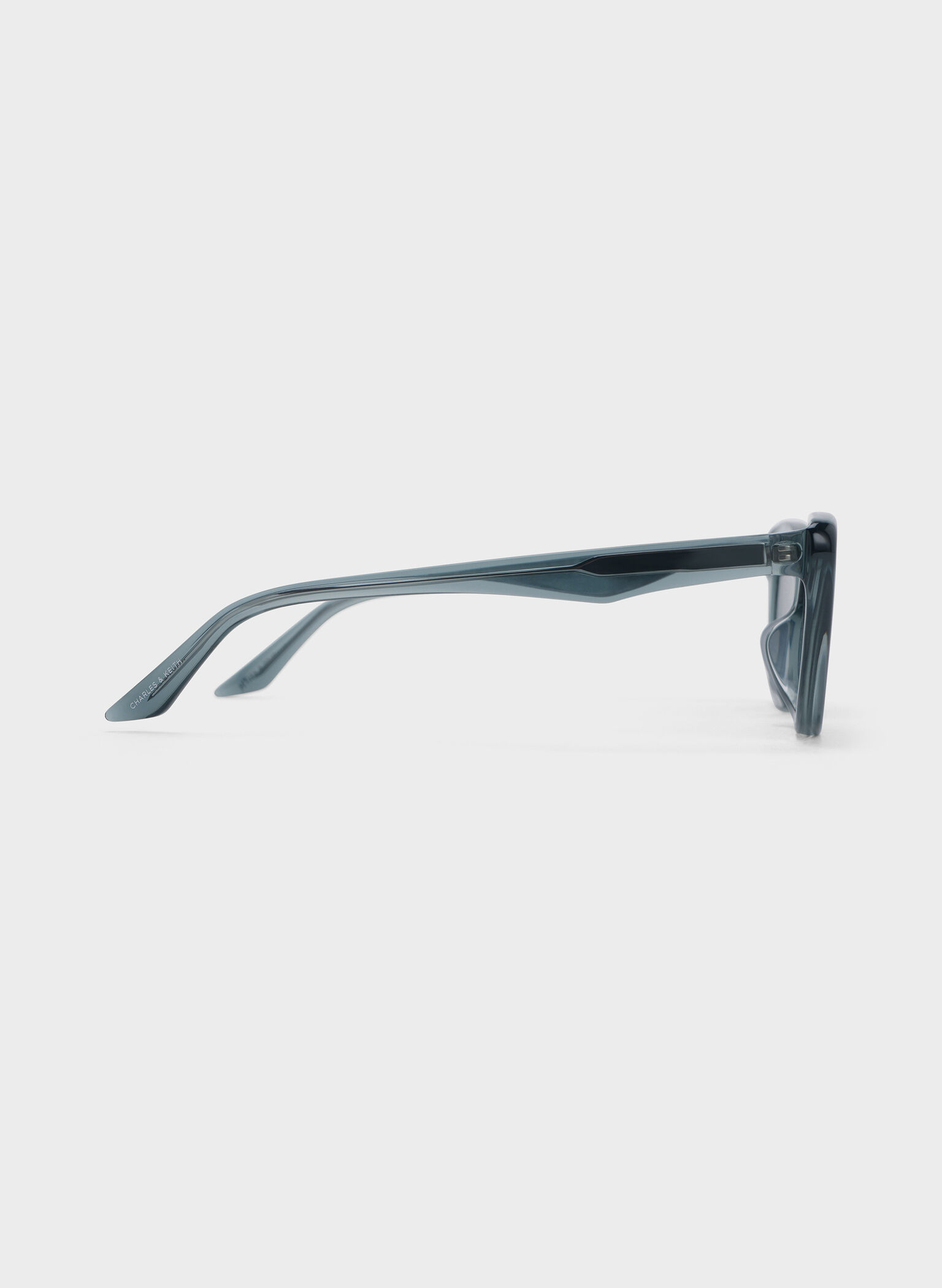 Maeva Recycled Acetate Cat-Eye Sunglasses, Teal, hi-res