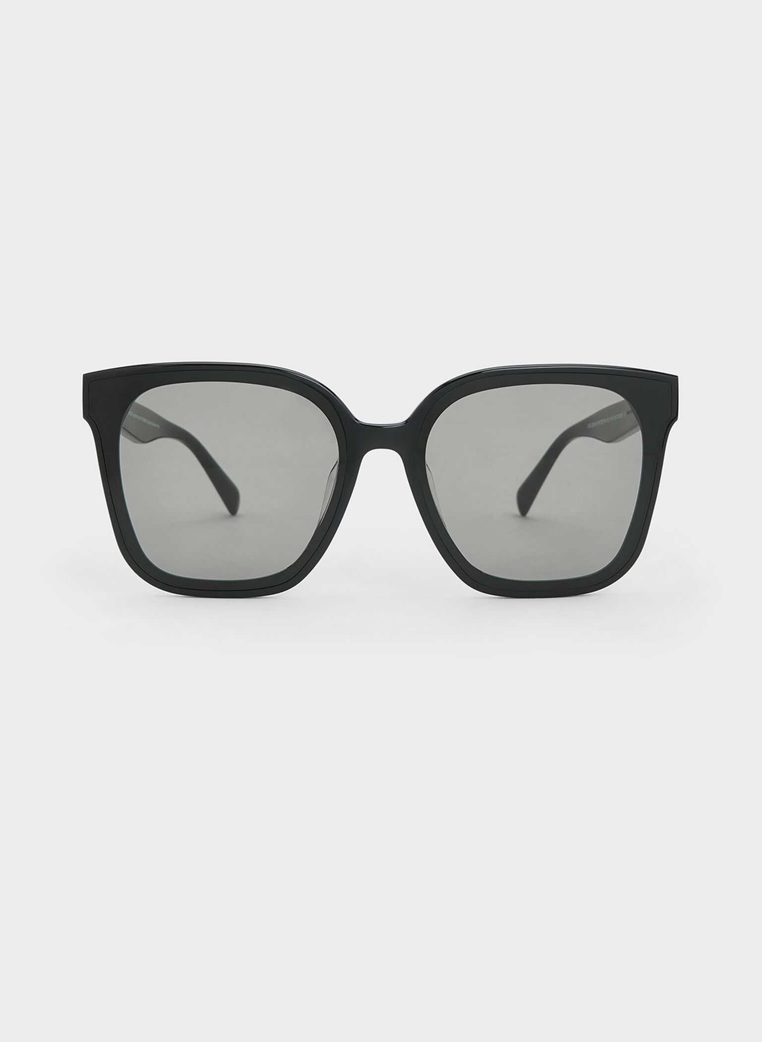 Gabine Oversized Butterfly Sunglasses, Black, hi-res