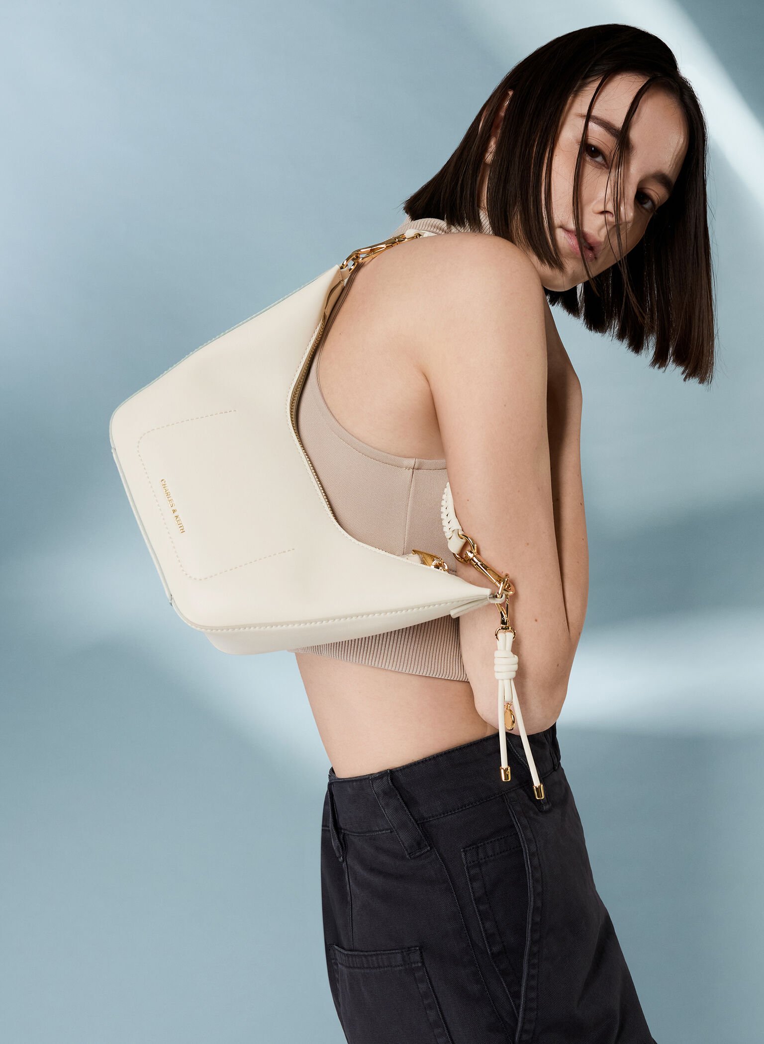 Everleigh Crossbody Bag, Cream, hi-res