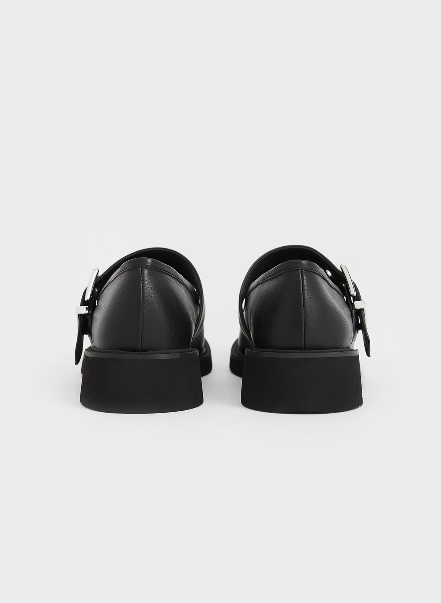 Bow Buckled Mary Janes, Black, hi-res
